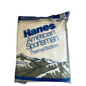 Vintage 1987‎ NOS HANES American Sportsman THERMAL BOTTOM 2XL 42-44 USA Made